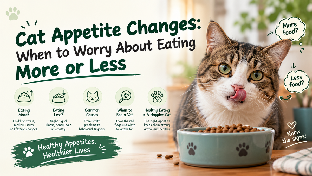 Cat Appetite Changes: When to Worry About Eating More or Less