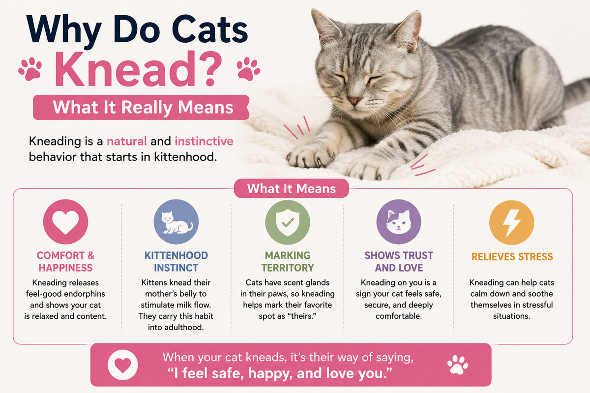 Why Do Cats Knead? What It Really Means