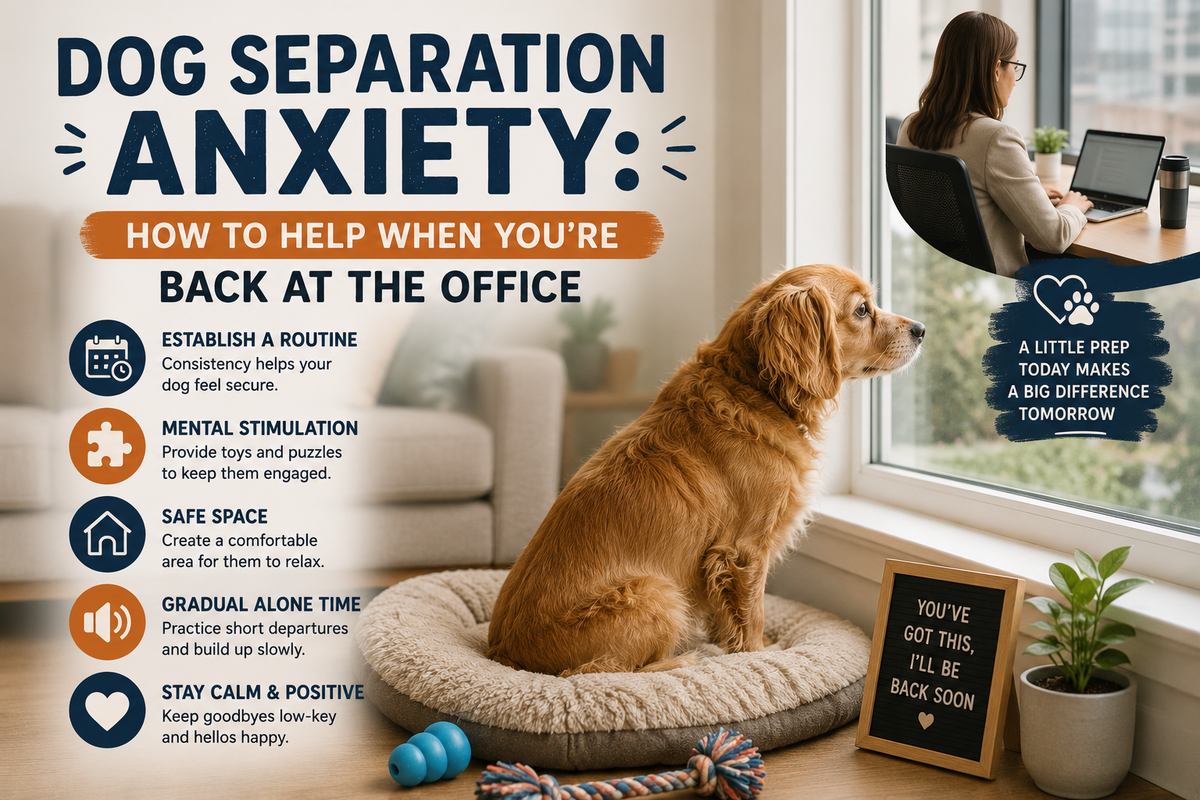 Dog Separation Anxiety: How to Help When You're Back at the Office