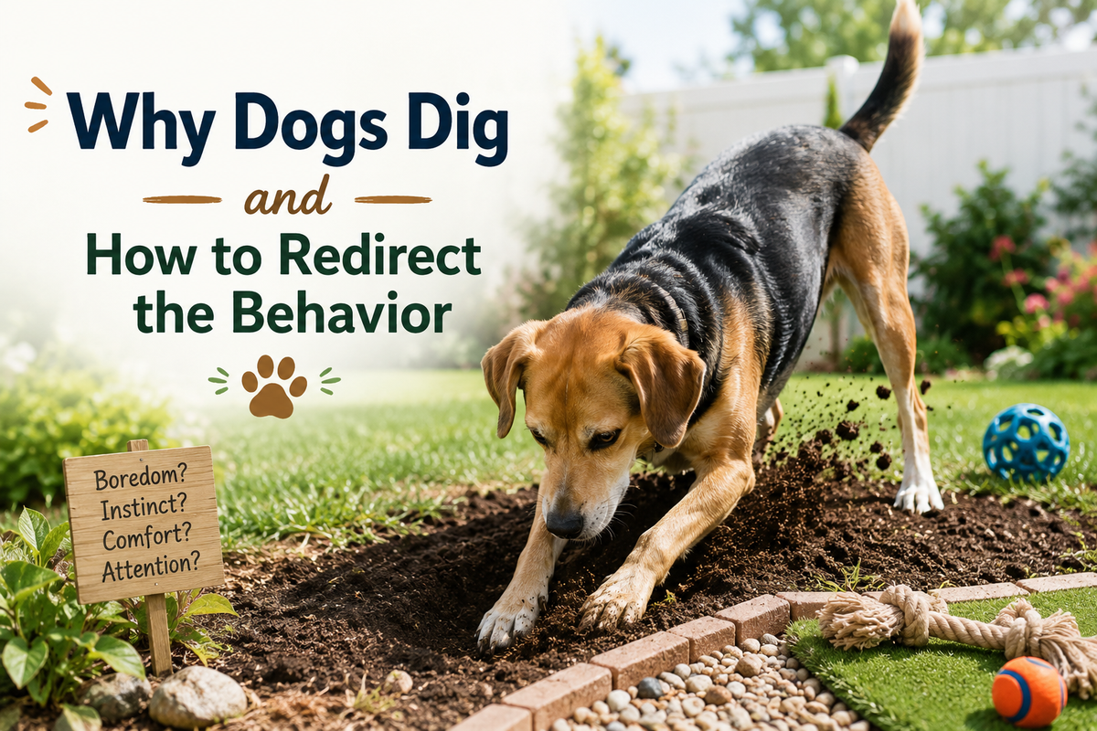 Why Dogs Dig and How to Redirect the Behavior