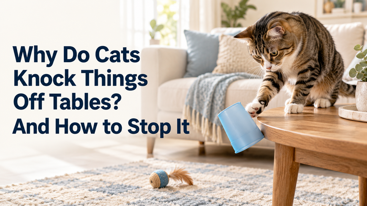 Why Do Cats Knock Things Off Tables? And How to Stop It