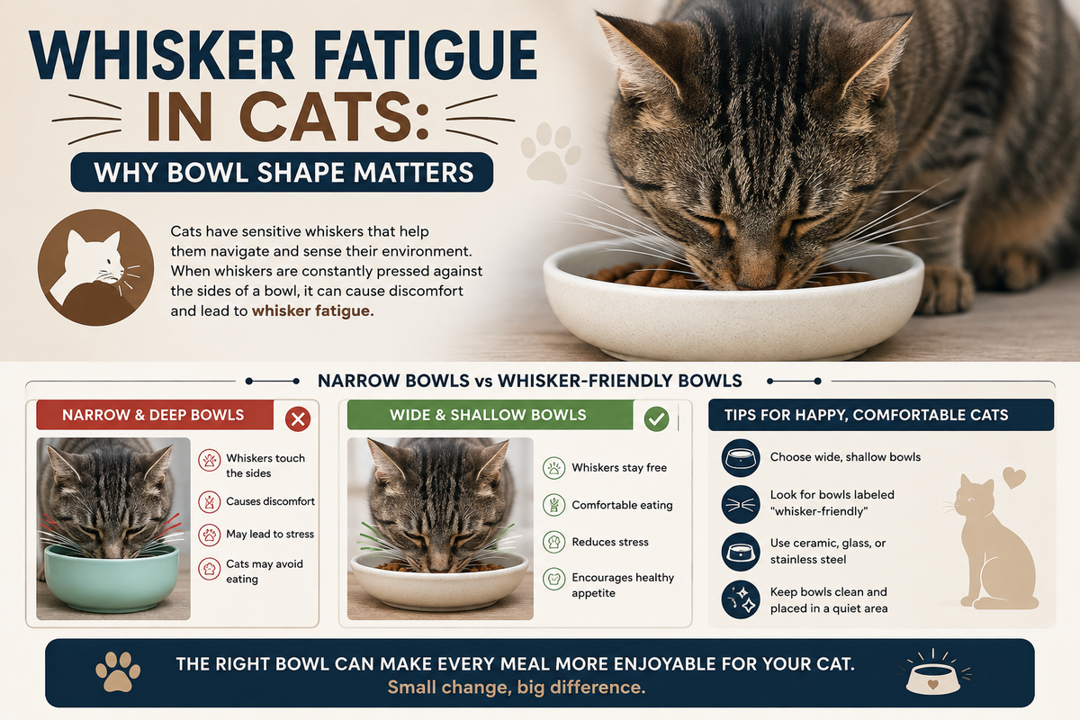 Whisker Fatigue in Cats: Why Bowl Shape Matters