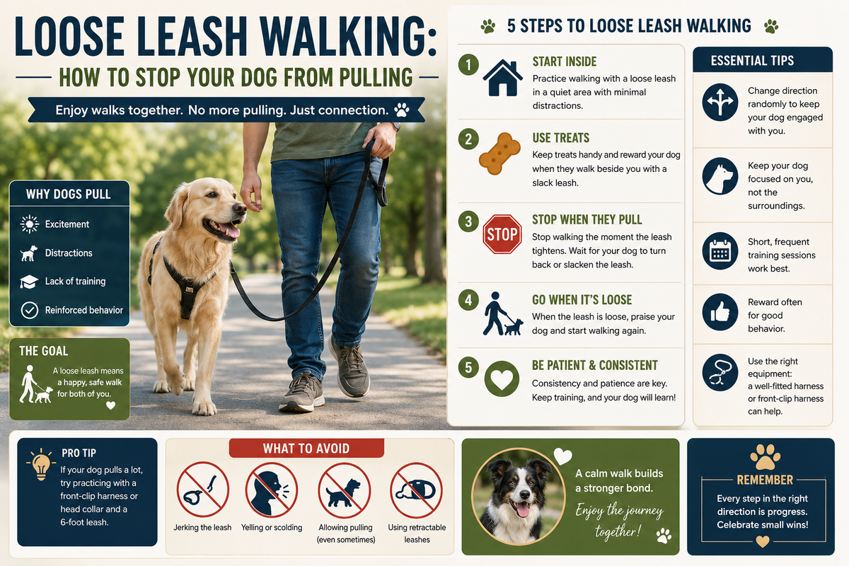 Loose Leash Walking: How to Stop Your Dog from Pulling