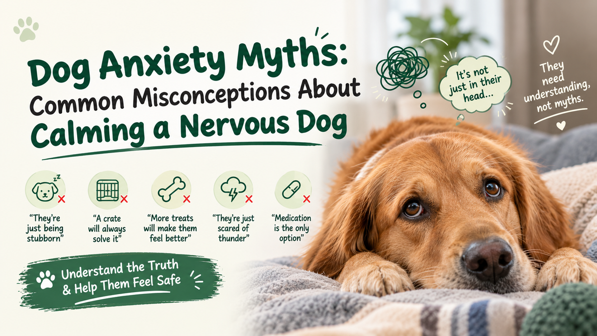 Dog Anxiety Myths: Common Misconceptions About Calming a Nervous Dog