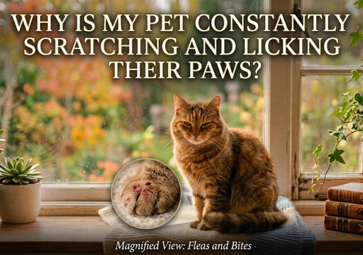 Why Is My Pet Constantly Scratching and Licking Their Paws?