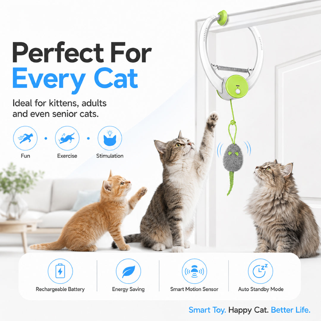 Beating Mouse Electric Door Holder Hanging  Toy