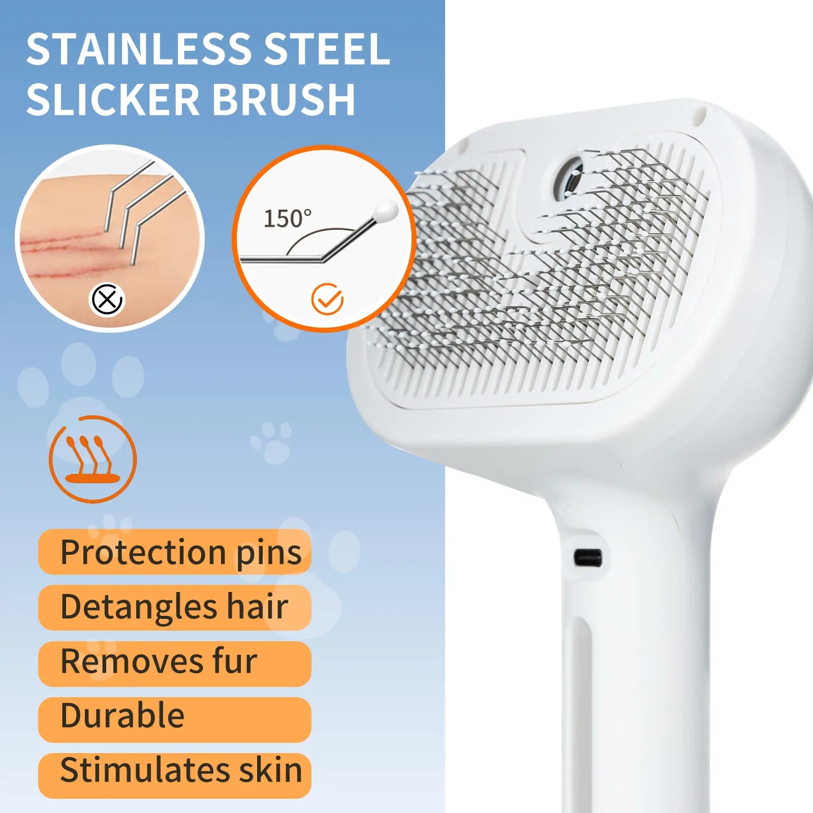 One-Click Fluff-Removal Pet Hair-Removing Spray Brush