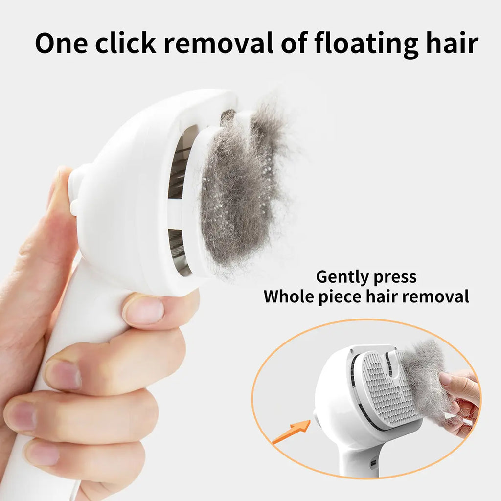 One-Click Fluff-Removal Pet Hair-Removing Spray Brush