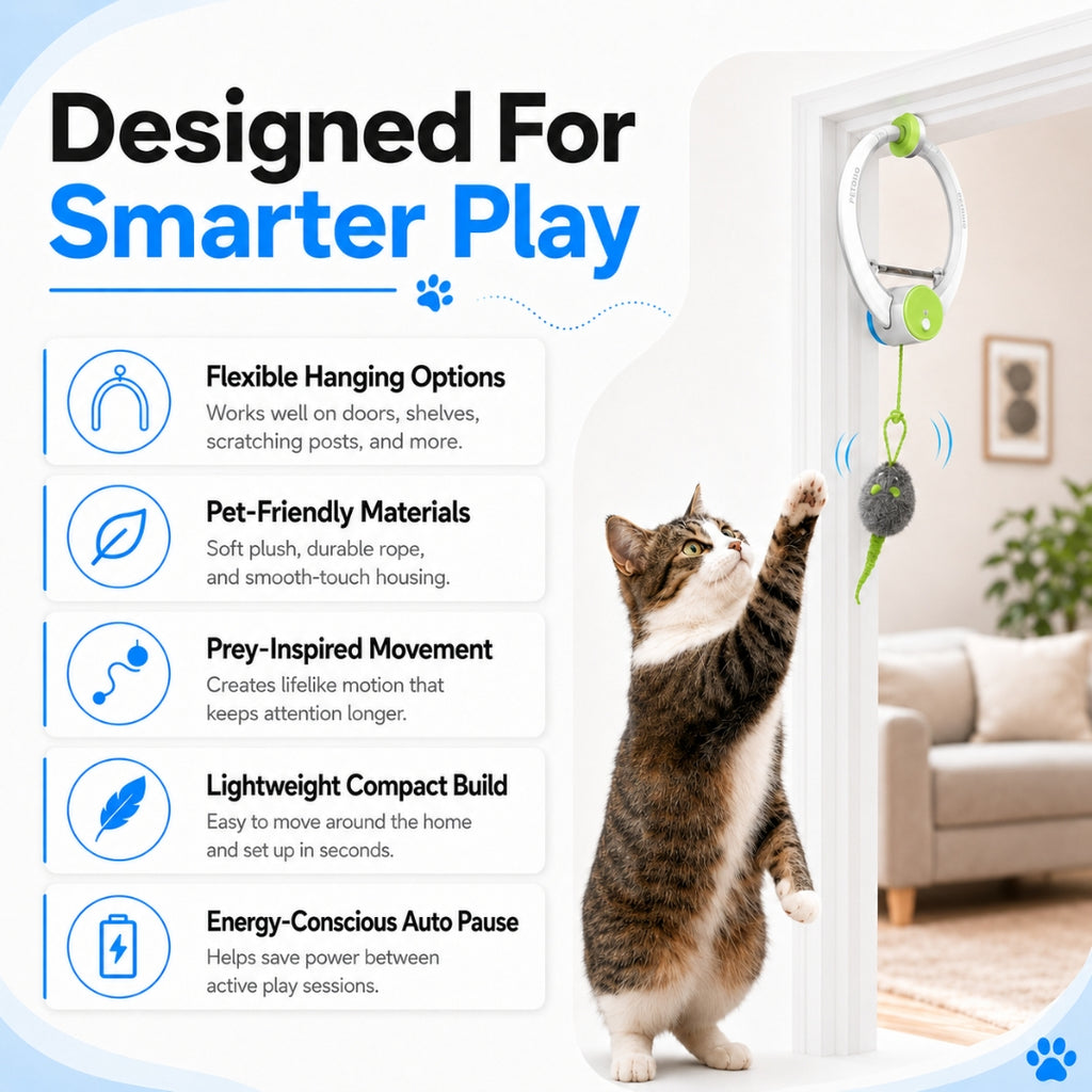 Beating Mouse Electric Door Holder Hanging  Toy