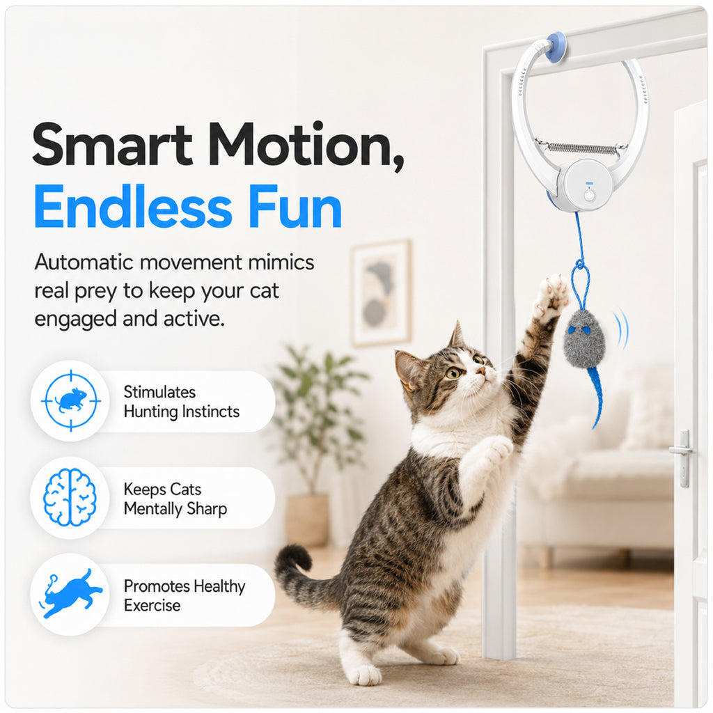 Beating Mouse Electric Door Holder Hanging  Toy