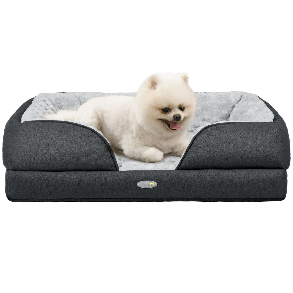 Aevvon calming dog bed with removable cover for small dogs