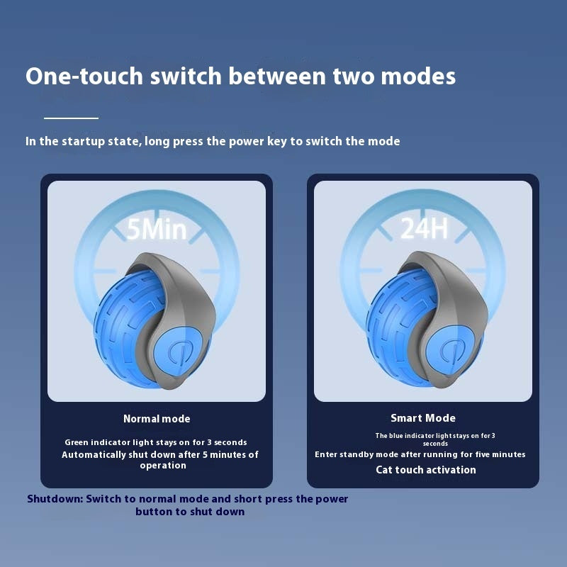 Aevvon two mode speed switch cat ball toy