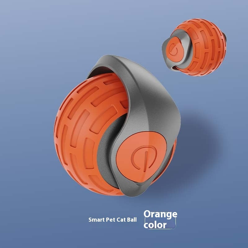 Aevvon orange automatic rolling ball for cats