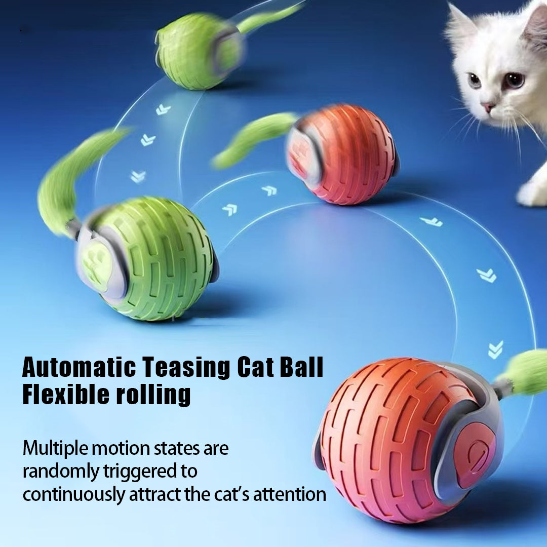 Aevvon automatic teasing ball toy for indoor cats