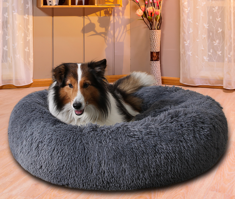 Aevvon cozy calming bed for anxious dogs and cats