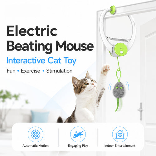 Aevvon electric beating mouse interactive cat toy
