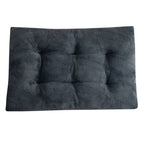 Aevvon black tufted washable pet crate mat
