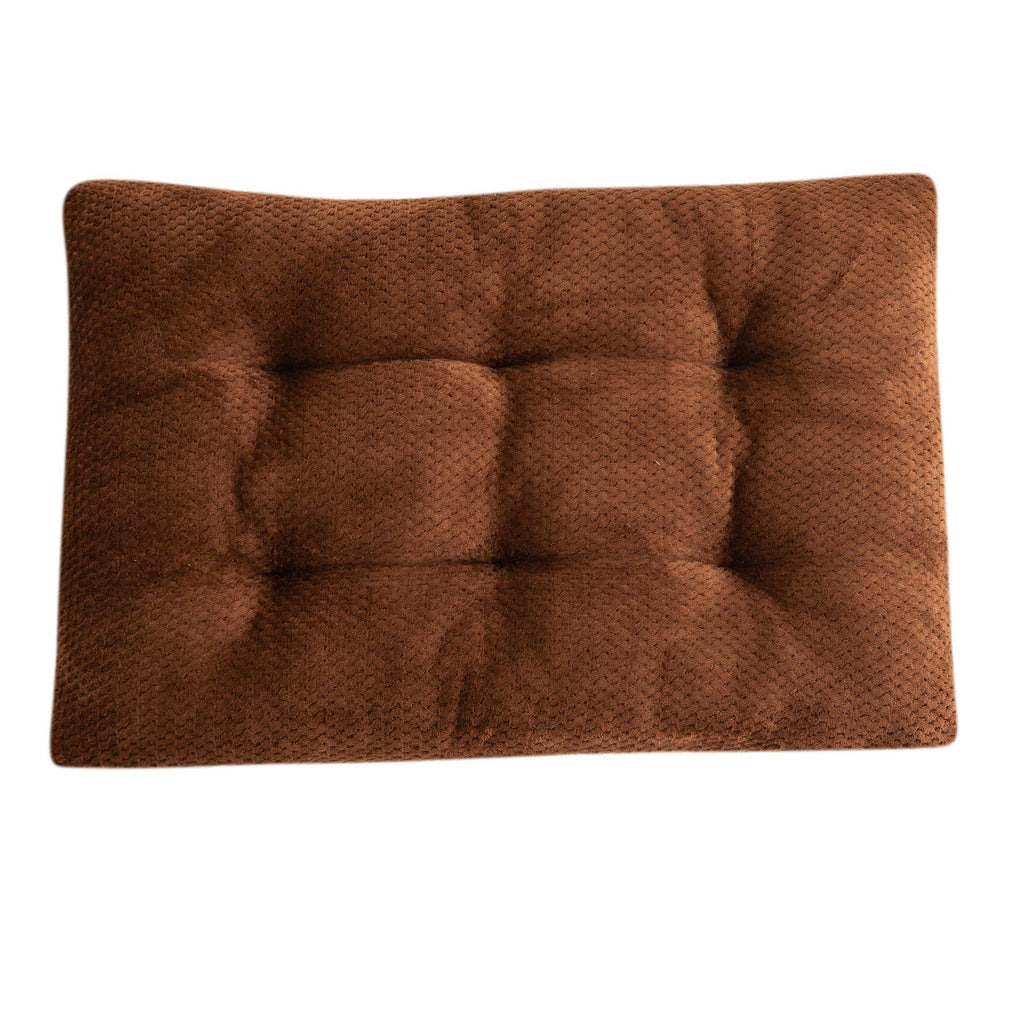 Aevvon brown tufted self warming pet mat
