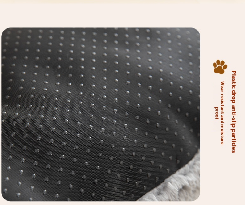 Aevvon navy thermal plush pet crate mat