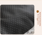 Aevvon navy thermal plush pet crate mat